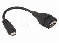 Кабел OTG USB/f-USB Micro/m 0.2m